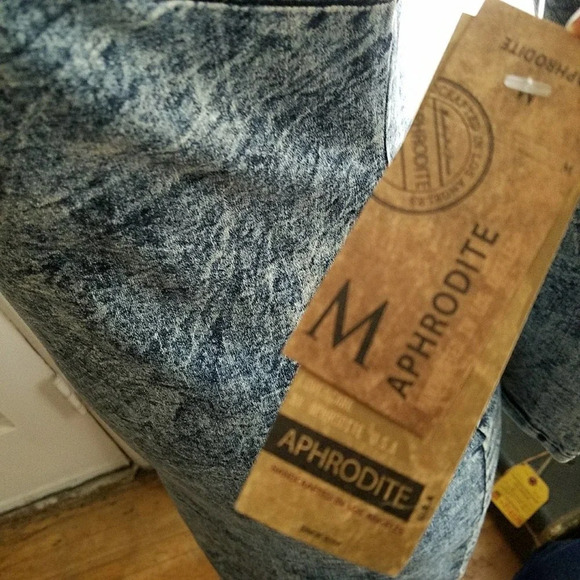 Aphrodite Denim Dress • Sexy Plunge Neckline • Stonewashed • Size Medium - Picture 3 of 4